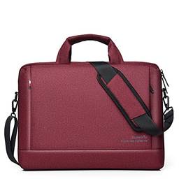 NUTOT pasta para notebook,case notebook,maleta executiva impermeável,Alta capacidade,portátil,Bolsas de ombro (15 polegadas,vermelho)