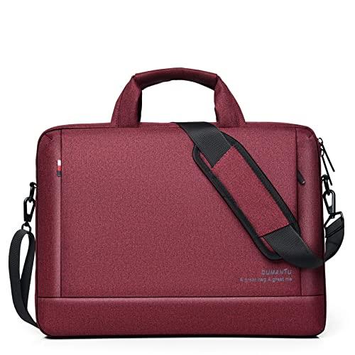 NUTOT pasta para notebook,case notebook,maleta executiva impermeável,Alta capacidade,portátil,Bolsas de ombro (14 polegadas,vermelho)