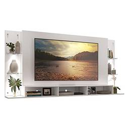 Painel Tv 65" com 4 Leds Vegas Premium Multimóveis V3676 Branco