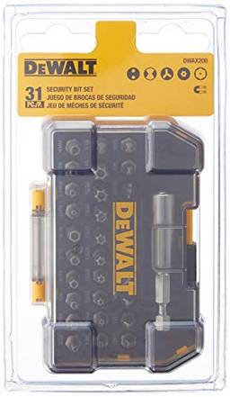 DEWALT Conjunto de chaves de fenda, segurança, 31 peças (DWAX200)