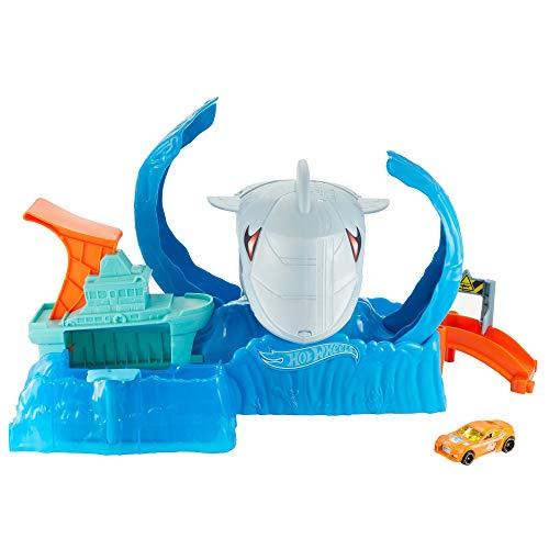 Pista Hot Wheels City Robô Tubarão, Multicolorido, GJL12, Mattel
