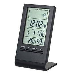 KKmoon Mini termômetro digital Higrômetro interno Sala ?/? Monitor de temperatura e umidade Medidor Medidor Despertador Termo-higrômetro com display de valor mínimo máximo