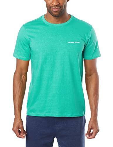 T-Shirt, Not Ordinary, Replay, Masculino, Verde, M