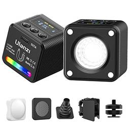 ULANZI L2 RGB COB Luz de vídeo mini cubo de luzes, luz de câmera de LED 360°, iluminação de vídeo portátil colorida, recarregável de 800 mAh, designs magnéticos e 11 efeitos de luz dinâmicos
