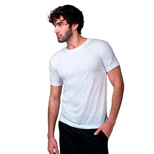 Camiseta Masculina Dry Fit Part.B (Branco, GG)