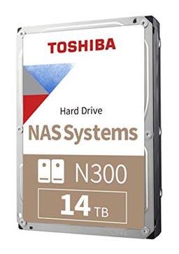 Toshiba Disco rígido interno N300 14TB NAS 3,5 polegadas - CMR SATA 6 GB/s 7200 RPM