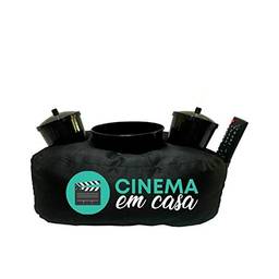 Almofada Porta Pipoca Cinema Em Casa Cor:Preto