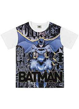 Camiseta Camiseta Batman, Fakini, Meninos, Branco, 8