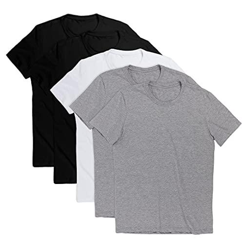 Kit com 5 Camisetas Básicas Masculina T-shirt Algodão (Kit 2, GG)