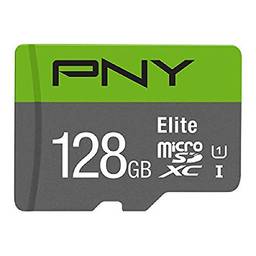 PNY Cartão de memória 128 GB Elite Class 10 U1 MicroSD (P-SDUX128U185GW-GE), verde