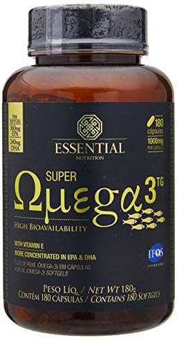 Super Ômega 3 Tg 1000 Mg - 180 Cápsulas, Essential Nutrition