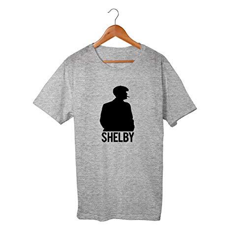 Camiseta Unissex Serie Peaky Blinders Shelby Netflix 100% Algodão (Cinza, G)