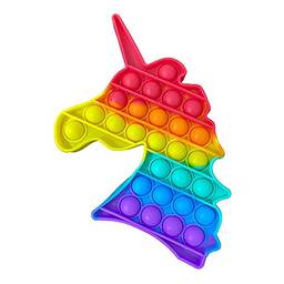 Pop It Fidget Toy Bubble Brinquedo Sensorial Unicórnio Color