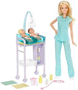 Boneca Barbie Profissões - Médica Pediatra DVG10 - Mattel