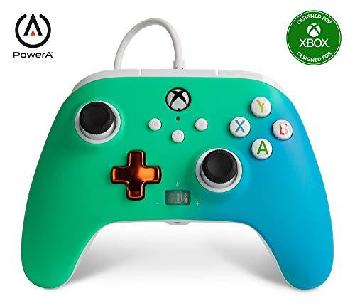 PowerA Enhanced Wired Controller for Xbox - Seafoam Fade, Gamepad, Wired Video Game Controller, Gaming Controller, Xbox Series X|S, Xbox One - Xbox Series X