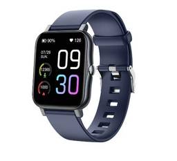 SZAMBIT Competivel para apple huawei xiaomi smartwatch esportes rastreador sono monitor de freqüência cardíaca pulso fitness pulseira relógio inteligente masculino feminino (Azul profundo)