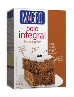 Bolo Integral C/Frutas E Grãos, Lowcucar, 400G