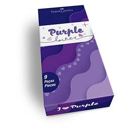 Kit Purple Lover para presente, Faber-Castell, KIT/PURPLEL, Edição Limitada, 9 peças