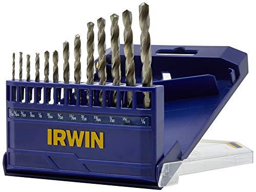 IRWIN Conjunto de Brocas para Metal com 13 Peças de 1/16 Pol. a 1/4 Pol. (1,58mm a 6,4mm) 1865293
