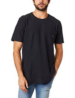 T-Shirt Bolso Com Patch, Guess, Masculino, Preto, P