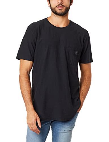T-Shirt Bolso Com Patch, Guess, Masculino, Preto, G