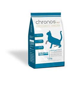 Ração Chronos Pet Gatos Super Premium Adultos Castrados Sabor Frango 1,5kg Chronos Raça Adulto, Sabor Frango