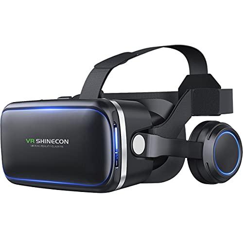Óculos 3D VR Fone de ouvido de realidade virtual para jogos e filmes 3D, fone de ouvido VR compatível com iPhone e Android, óculos de realidade virtual universal para crianças e adultos