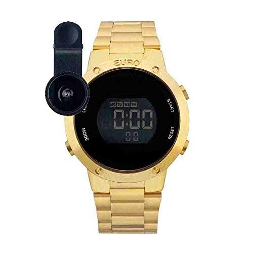 Relógio Euro, Pulseira de Aço Inoxidável, Feminino Dourado EUBJ3279AA/K4D
