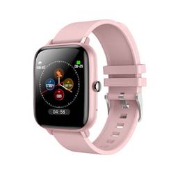 SANDA Relógio Inteligente Masculino Esporte Freqüência Cardíaca Rastreador De Fitness Pulseira Relógio Bluetooth Chamada à Dwaterproof água Smartwatch Feminino Para Android Ios (pink)