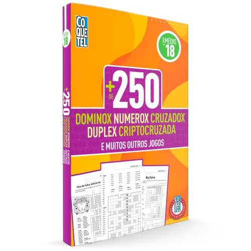 Livro Coquetel Mais 250: Numerox, Cruzadox, Duplex, Criptocruzada e muitos outros jogos nível médio Ed 18