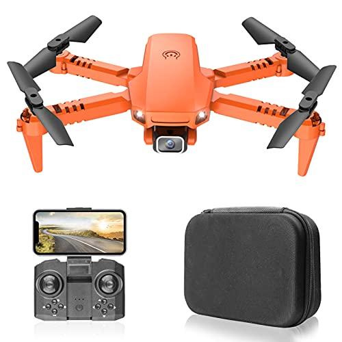Tomshin X1 RC Drone com Câmera 4K WiFi FPV Mini Quadricóptero Dobrável com Função Trajetória Voo Modo sem Cabeça Voo 3D com Bolsa de Armazenamento
