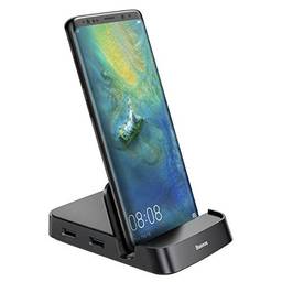 Docking Station Baseus para Samsung Galaxy S10/S9/S8/S10+/S9+ Note 10/9/8 Dex Station USB-C to HDMI Dock Power Adapter para Huawei P30 P20 Pro, Mate 10 e outros