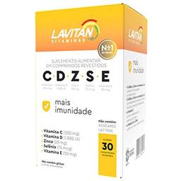 Suplemento Vitamínico Lavitan Imunidade CDZSE 30 Comprimidos