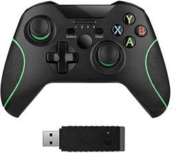 B17 Controles sem fio para Xbox One, gamepad sem fio para PC com adaptador sem fio de 2,4 GHz, compatível com Xbox One / One S / One X / P3 Host / Windows 7/8/10