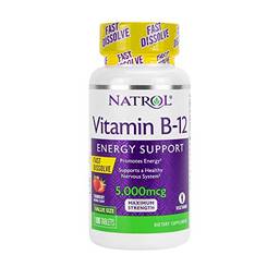 Vitamina B-12 Fast Dissolve NATROL Morango 5.000mcg 100 tab