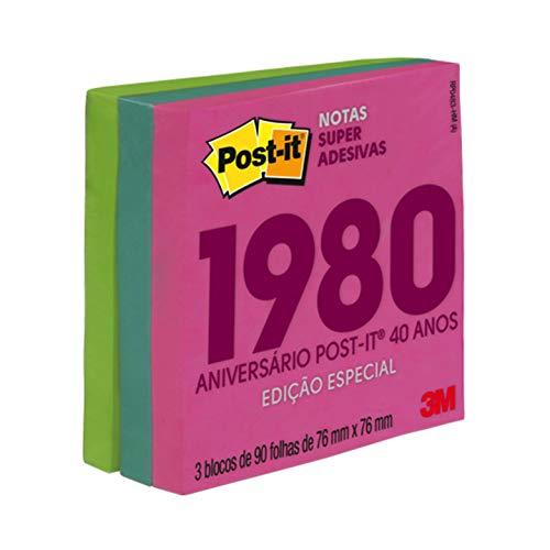 Bloco Adesivo Post-it Coleção Anos 80 - 3 Blocos