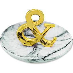 Porta Bijoux & Dourado Em Cerâmica Mart Dourado