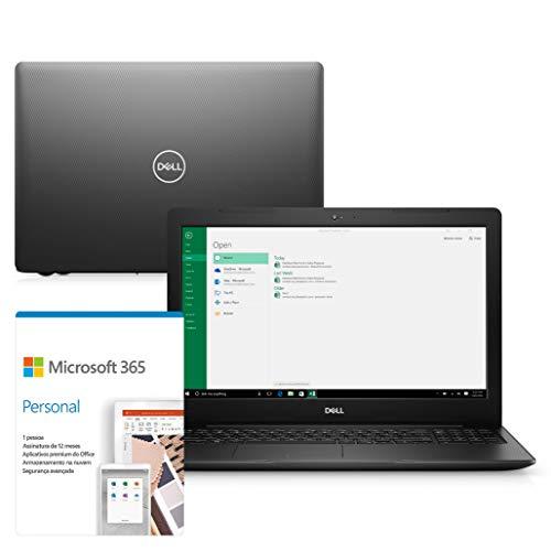 Notebook Dell Inspiron 3583-FS13P 15.6" 8ª Geração Intel Core i5 8GB 256GB SSD Windows 10 Microsoft Office 365 Preto