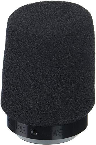 Shure - Espuma para microfone com bloqueio A2WS – Reduz o ruído indesejado de respiração e vento, preto – Compatível com microfones SM57 e 545 Series (A2WS-BLK)