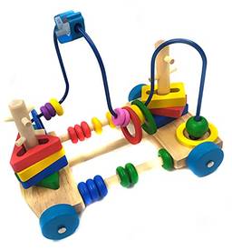 Brinquedo Educativo Aramado Carro Com 8 Peças De Encaixar