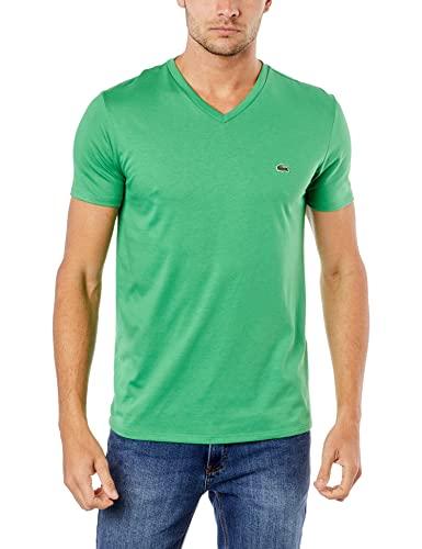 Lacoste, Regular Fit-V, Camiseta, Masculino, Verde, 3G