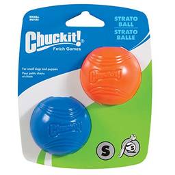 Chuckit! Brinquedo para cães Strato Ball, pequeno (5 polegadas), pacote com 2