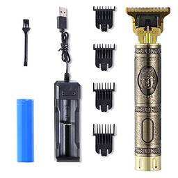 Eastdall Aparador De Cabelo Recarregável Usb,Cortador de cabelo profissional recarregável T9 USB 0mm Cortador careca barbeador de barba ferramenta de corte de cabelo para homens