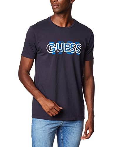 T-Shirt Silk 1981, Guess, Masculino, Azul Escuro, 3G