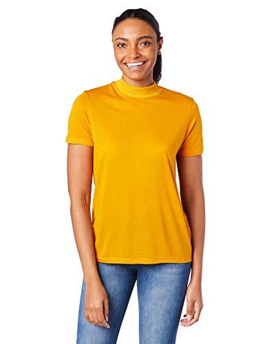 Camiseta Básica, Hering, Feminino, Amarelo, XP