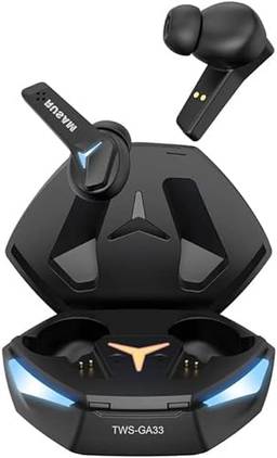 Fone de Ouvido Bluetooth 4Leader Gamer Profissional Com Microfone Carregamento Rápido Sem Fio Redução de Ruído Baixa Latência Estéreo Para Jogos À Prova D'água