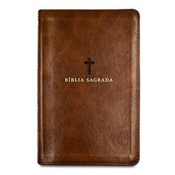 Bíblia Sagrada Acf, Couro Soft, Marrom, Letra Grande, Leitura Perfeita