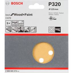 Bosch Disco De Lixa C470 Best For Wood&Paint; 125Mm G320