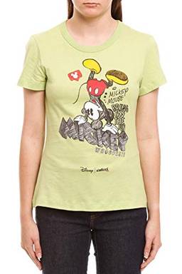 Camiseta Disney: Mickey Mouse Bring On The Fun, Colcci Fun, Meninas, Verde Lumine, 10