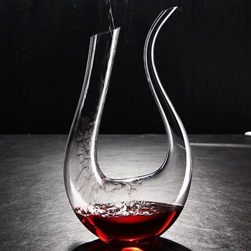 Decanter Vinho 1,5l Vidro Moderno Lapidado Super Luxo 34x21